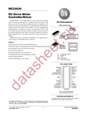 MC33030DWR2 datasheet  